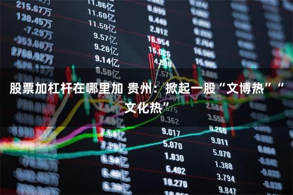 股票加杠杆在哪里加 贵州：掀起一股“文博热”“文化热”